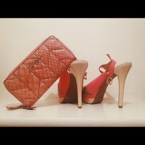 Jessica Simpson Pink Double Zipper Wallet